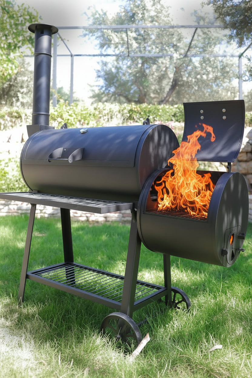 Barbecue Grill with Smoker