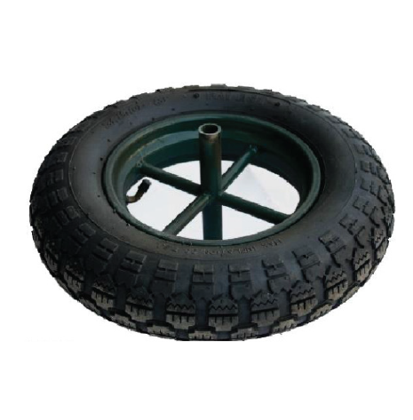 Pneumatic Wheel with 4-Stick Rim