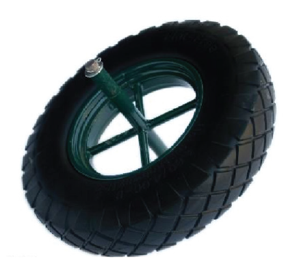 PU Foamed Wheel with 4-Stick Rim