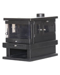 Premium Full-Glass Wood Stove - Shabah