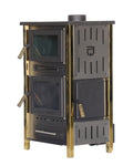 Stainless Steel Wood Stove - Gold