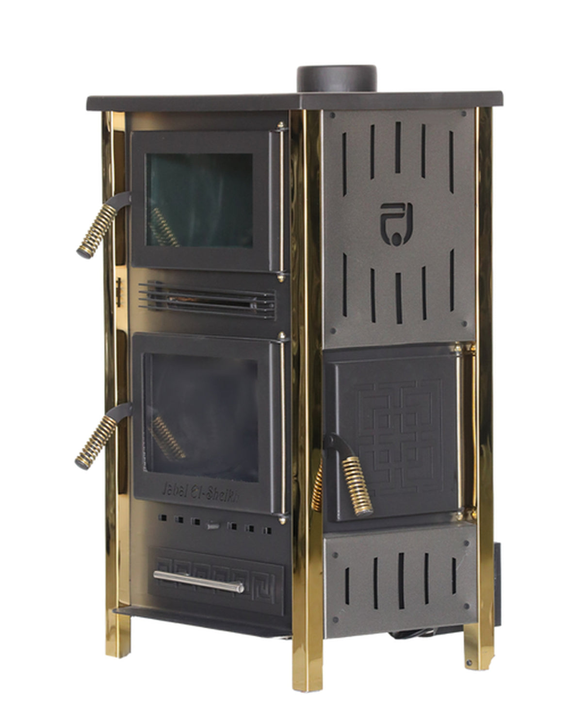 Stainless Steel Wood Stove - Gold