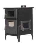 Camping Wood Stove, 3-Sided Glass - With Oven
