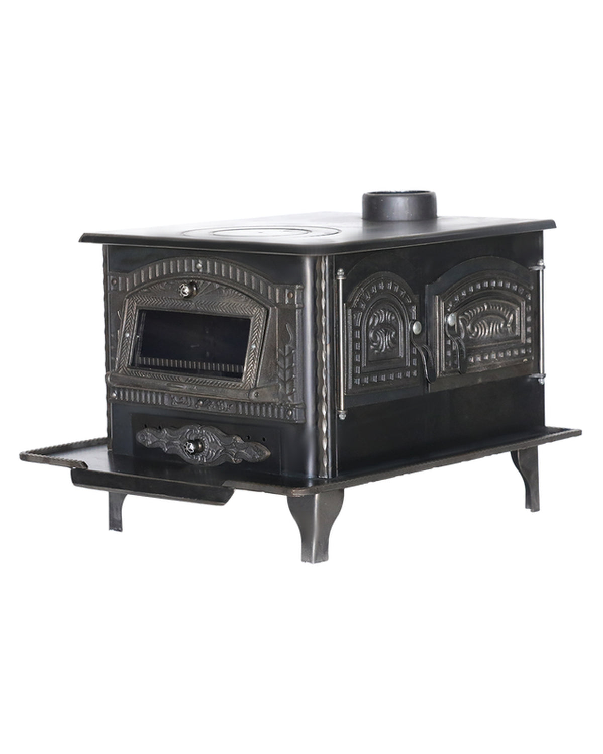 Cast-Iron Wood Stove - With Oven